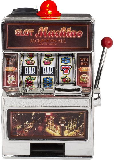Taupyklė SLOT MACHINE su LED, 19x13,5 cm