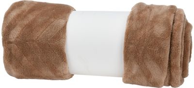 Pledas BRUSHED BROWN FLANNEL, 160x130 cm
