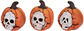 Dekoracija PUMPKIN WITH LED, 9,5 cm