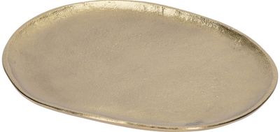 Dekoracinė lėkštė OVAL GOLD, 22 cm