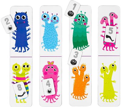 Mokomasis skaičiavimo žaidimas HUNGRY MONSTERS