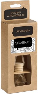 Automobilio kvapas ACAPPELLA SIDABRAS stikliniame buteliuke, 7ml
