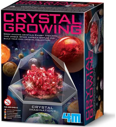 Mokslinis rinkinys 4M kristalų auginimas Imaginations red