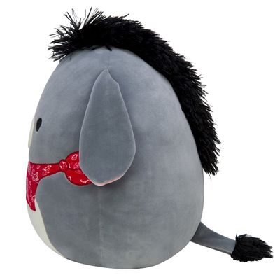 Pliušinis žaislas SQUISHMALLOWS asilėlis su kaklaskare 30 cm W9A