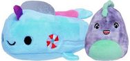 Pliušinis žaislas SQUISHMALLOWS dinozauriukas Chuey mašinoje CDU12