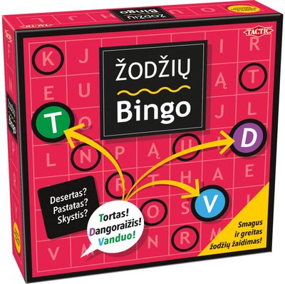 Stalo žaidimas ŽODŽIŲ BINGO