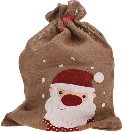 Džiuto maišas dovanoms CHRISTMAS, 70 cm