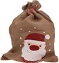 Džiuto maišas dovanoms CHRISTMAS, 70 cm