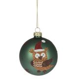 Eglutės burbulas XMAS OWL, 8 cm