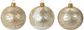 Stiklinis eglutės burbulas XMAS TREE GOLD, 6 cm