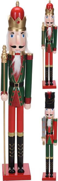 Kalėdinė dekoracija NUTCRACKER STANDING, 106 cm