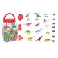 Figūrėlių rinkinys 22 vnt., plastiko inde ANIMAL PV SET, įv. rūšys