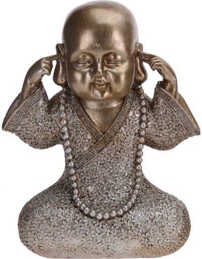 Statulėlė BUDDHA GOLD, įv.rūšys, 23 cm