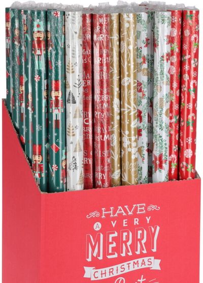 Dovanų pakavimo popierius CHRISTMAS įv.r., 70x200 cm