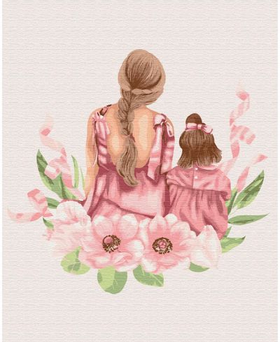 Tapyba pagal skaičius MOTINOS DUKRYTĖ