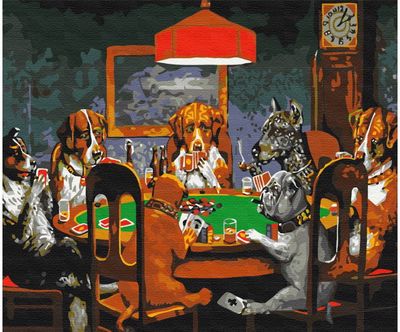 Tapyba pagal skaičius POKERIO ŽAIDIMAS