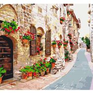 Tapyba pagal skaičius: ŽYDINTI GATVĖ