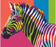 Tapyba pagal skaičius: VAIVORYKŠTINIS ZEBRAS