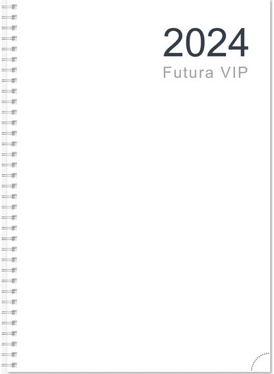 Vidaus blokas darbo knygai A4 FUTURA VIP Spiral week 2024