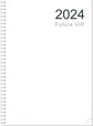 Vidaus blokas darbo knygai A4 FUTURA VIP Spiral week 2024