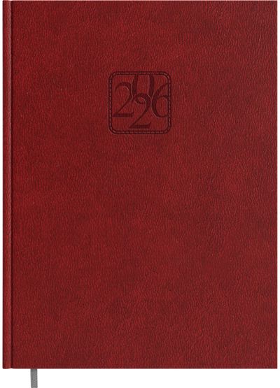 Darbo knyga A5 BALADEK 2026, lapas dienai bordo