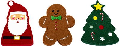 Padėkliukai stalo įrankių serviravimui XMAS, 6vnt.