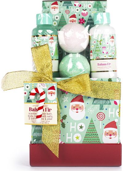 Dovanų rinkinys BALSAM FIR (losjonas+vonios burbulai+vonios druska+kempinė+vonio s putos)