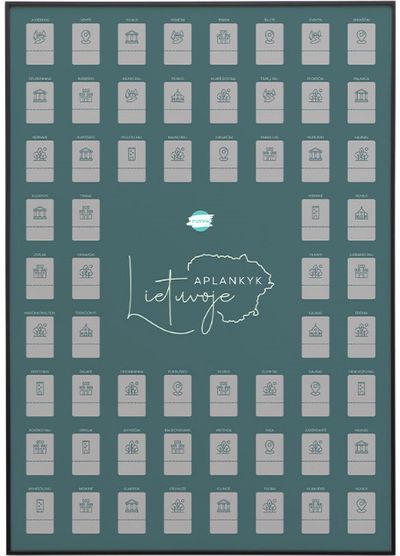 Nutrinamas plakatas APSILANKYK LIETUVOJE