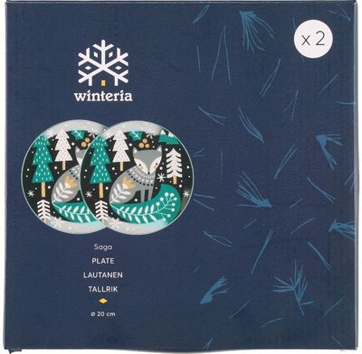 Lėkštė SAGA FOX GREEN, 2 vnt.