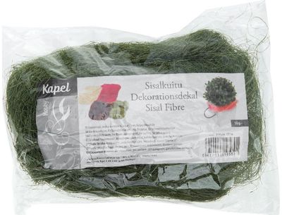 Sizalio pluoštas dovanoms pakuoti, įv.spalvos, 50g