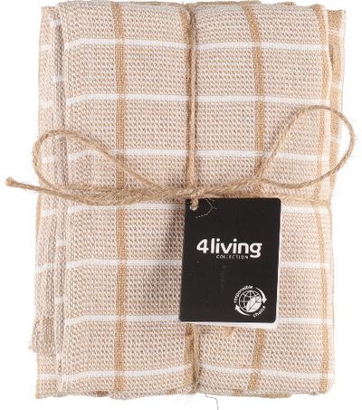 Virtuvės rankšluostis OLIVER BEIGE, 50x70cm, 2 vnt.