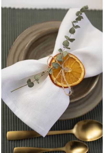 Medžiaginė servetėlė PELLAVA WHITE, 45x45cm, 2 vnt.