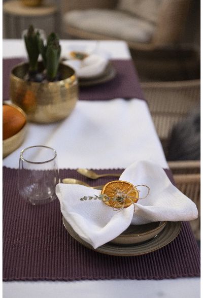 Medžiaginė servetėlė PELLAVA WHITE, 45x45cm, 2 vnt.