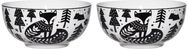 Dubenėlis SAGA FOX BLACK, 14 cm, 2vnt.