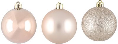 Eglutės burbulas GOLD, 6cm, 9 vnt.