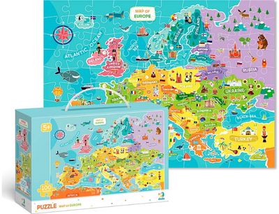 Dėlionė DODO Europos žemėlapis 100 det.
