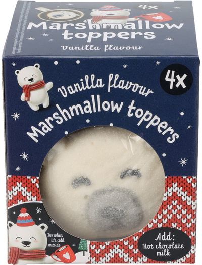 Zefyrai karštiems gėrimams CHRISTMAS TEDDY Marshmallow Toppers įv. rūšys