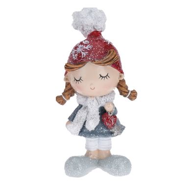 Kalėdinė dekoracija GIRL SITTING/STANDING, 8 cm