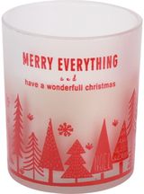 Žvakė stiklainėlyje MERRY XMAS, 5x6 cm