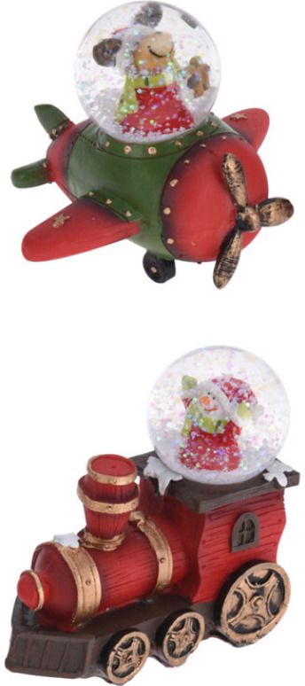 Vandens burbulas XMAS VEHICLE, įv.rūšys, 10 cm