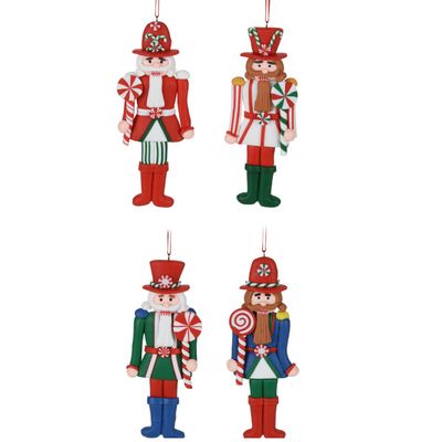Eglutės pakabinama dekoracija NUTCRACKER, įv.rūšys, 15 cm