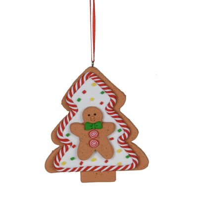 Kalėdinė pakabinama dekoracija GINGERBREAD ORNAMENT, įv. rūšys, 8,5 cm