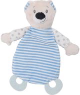 Kūdikio žaislas meškutis su kramtuku BABY PLAY BLANKET BEAR įv.rūšys