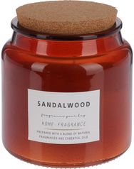 Žvakė stiklainyje CEDAR/SANDAL/PATCHOULI su dangteliu, 10 cm