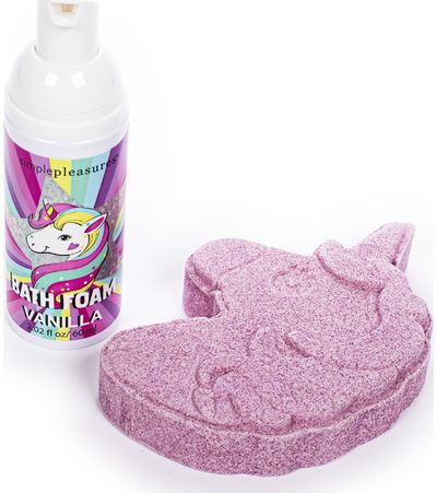 Dovanų rinkinys UNICORN BATH (vonios putos+burbulas)