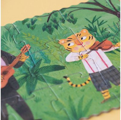 Dėlionė LONDJI Pocket Puzzle Wild Music 36 det.