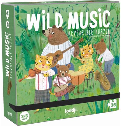 Dėlionė LONDJI Pocket Puzzle Wild Music 36 det.
