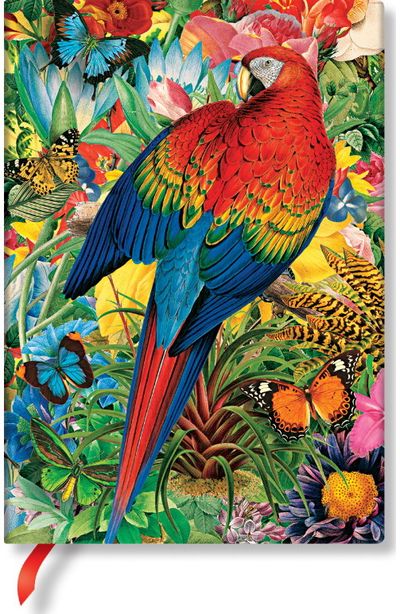 Užrašinė Hard TROPICAL GARDEN, Midi, linijomis, 144 p.