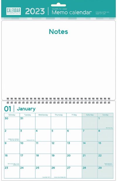 Kalendorius - planuoklis ESSENTIAL MEMO 2023 A3