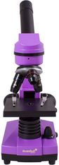 Mikroskopas su eksperimentiniu rinkiniu Levenhuk Rainbow 2L 40x-400x Amethyst